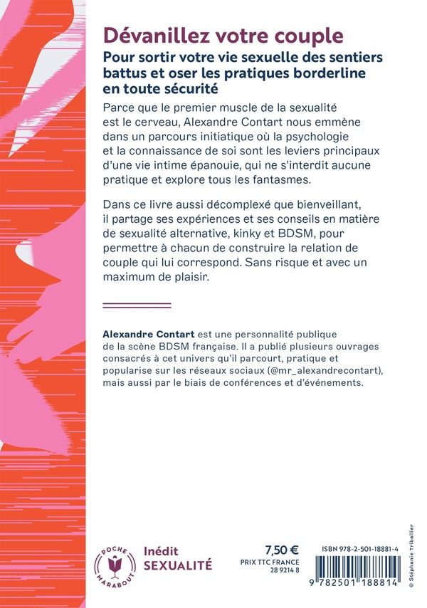 Quatrième de couverture de « Dévanillez votre couple : petit guide pour oser de nouvelles pratiques »