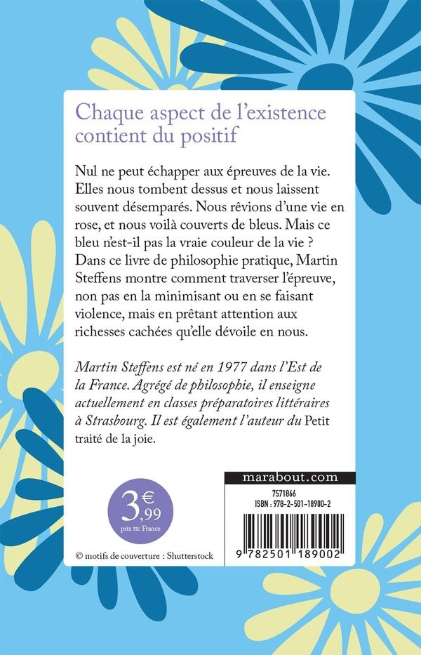 Quatrième de couverture de « LA VIE EN BLEU »