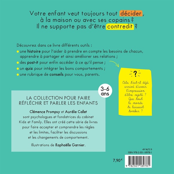 Quatrième de couverture de « Charlie veut tout commander »