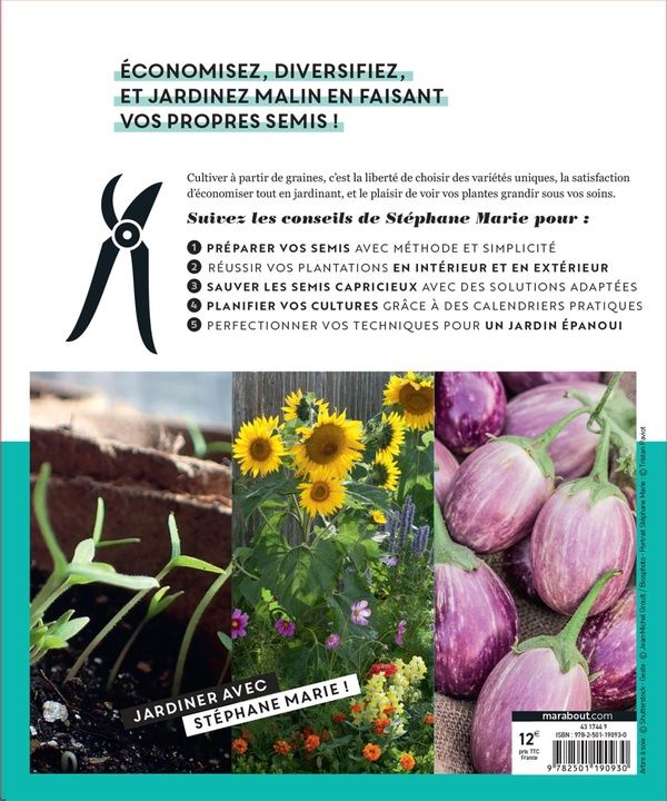 Quatrième de couverture de « Faire ses semis au potager »