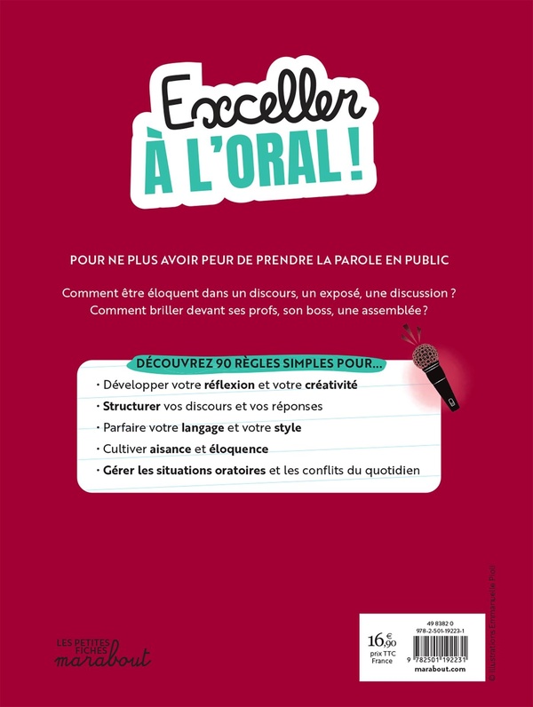 Quatrième de couverture de « Exceller à l'oral ! »