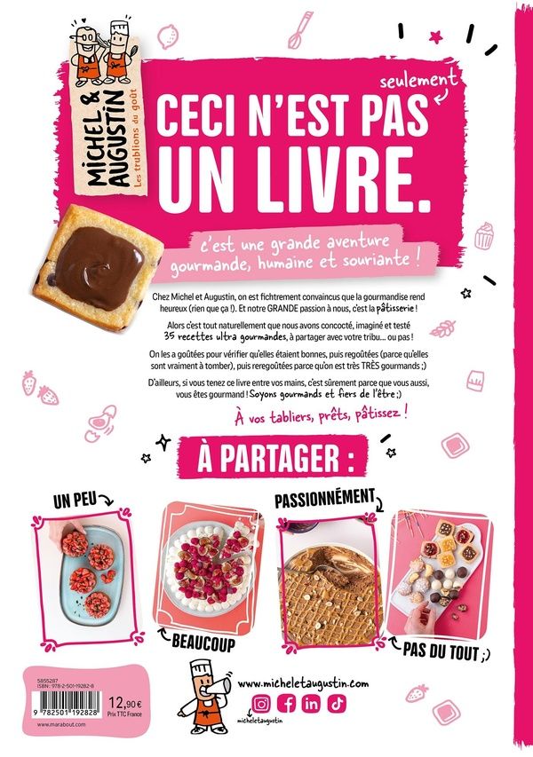Quatrième de couverture de « Les desserts à partager : ou pas ! »