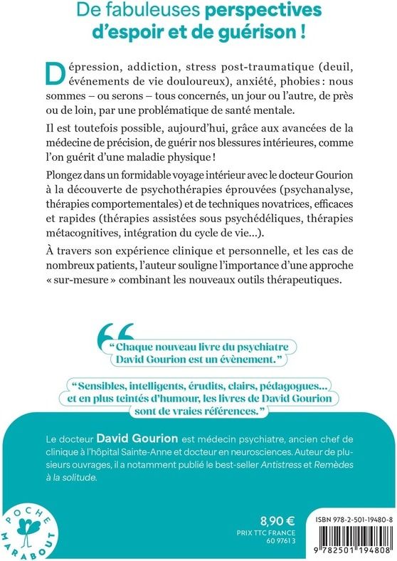Quatrième de couverture de « Guérir nos âmes blessées : La révolution des thérapies »