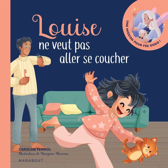 Couverture du livre « Louise ne veut pas aller se coucher » de Caroline Ferriol, librairie Les Contes Infusés à Corte