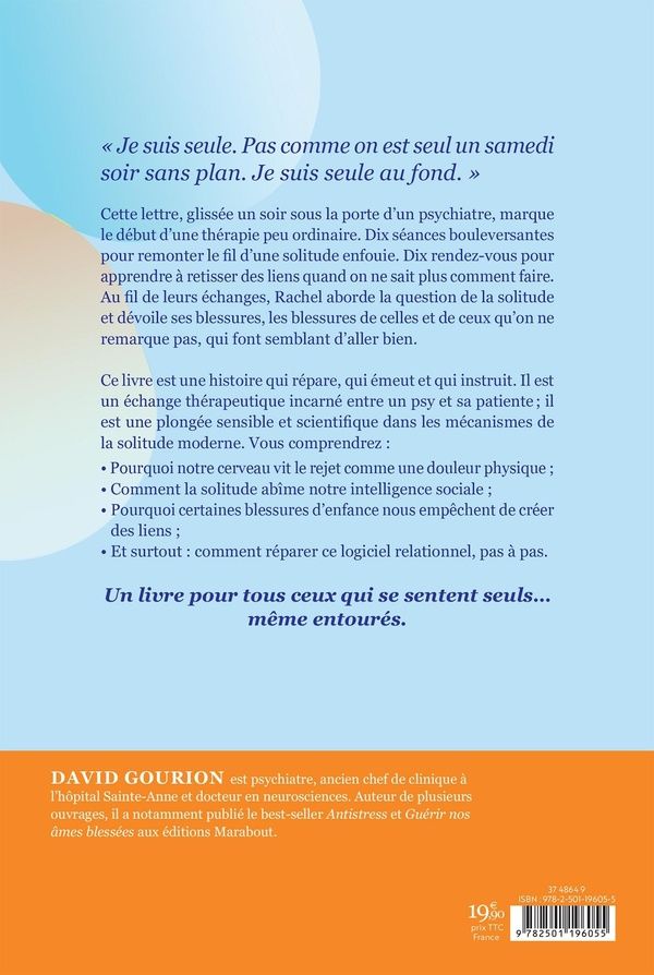 Quatrième de couverture de « Remèdes à la solitude : 10 séances pour (ré)apprendre à tisser des liens »