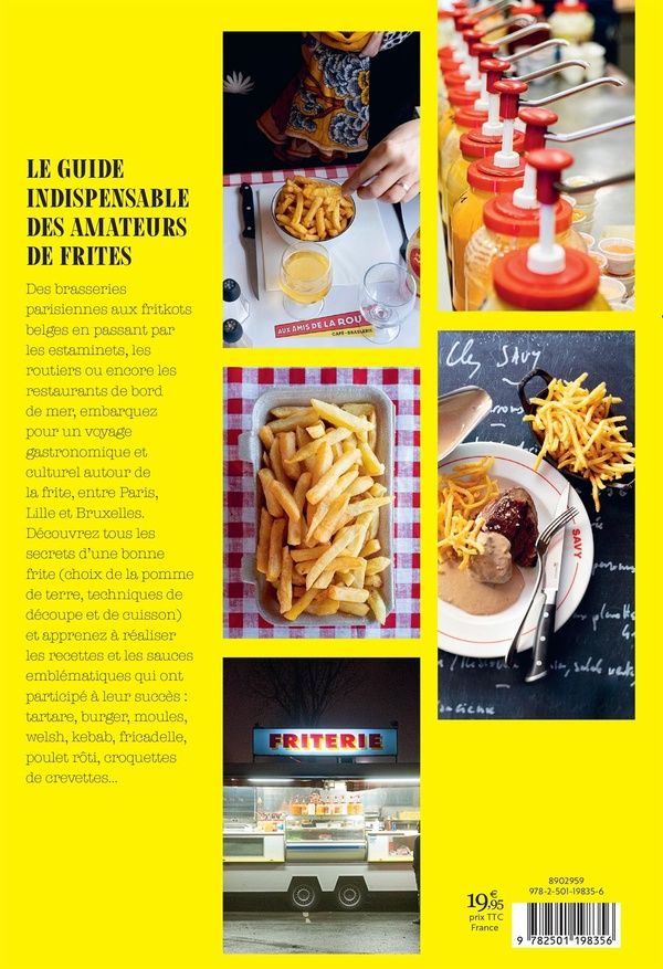 Quatrième de couverture de « Ma frite adorée : Paris, Lille, Bruxelles sur la route de la frite »