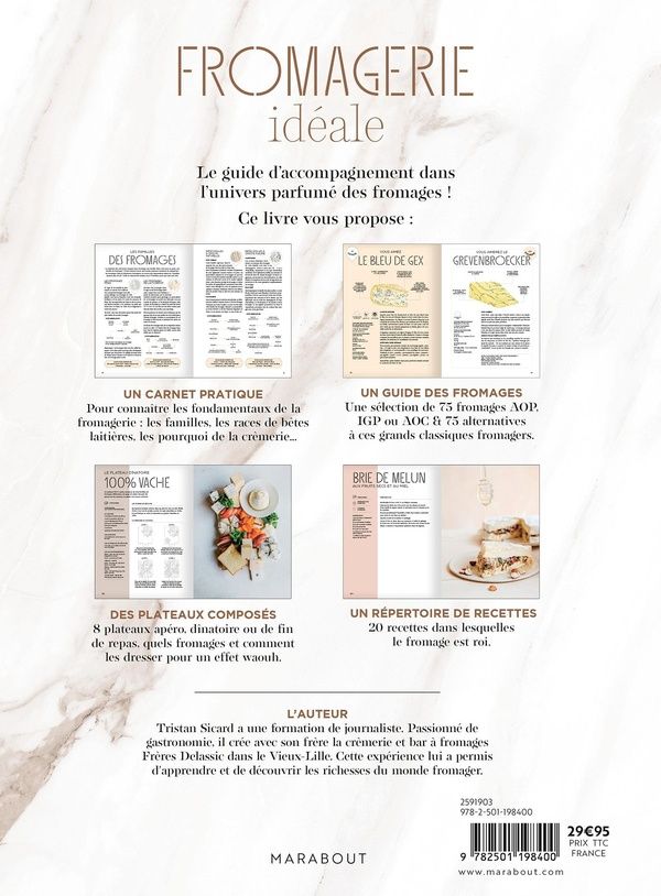 Quatrième de couverture de « Fromagerie idéale »