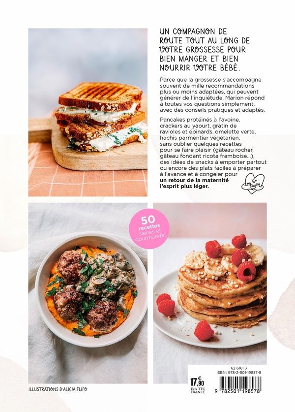 Quatrième de couverture de « Carnet gourmand de la future maman »