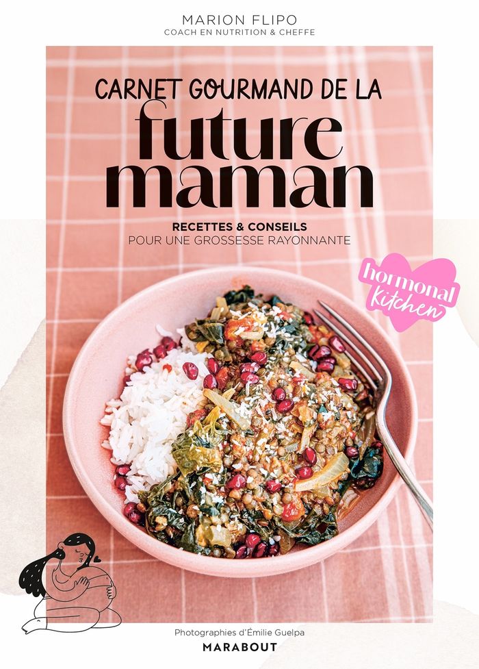 Couverture du livre « Carnet gourmand de la future maman », librairie Les Contes Infusés à Corte