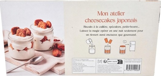 Quatrième de couverture de « MON ATELIER CHEESECAKES JAPONAIS »