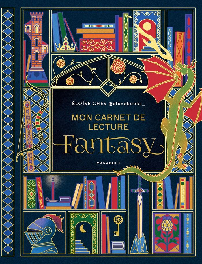 Couverture du livre « MON CARNET DE LECTURE FANTASY » de Eloise Ghes, librairie Les Contes Infusés à Corte