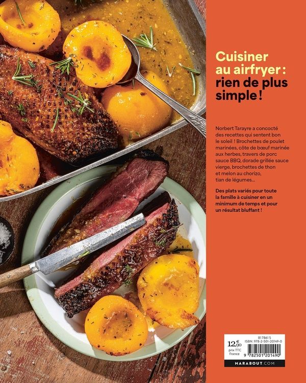 Quatrième de couverture de « Ma cuisine du soleil au Airfryer »