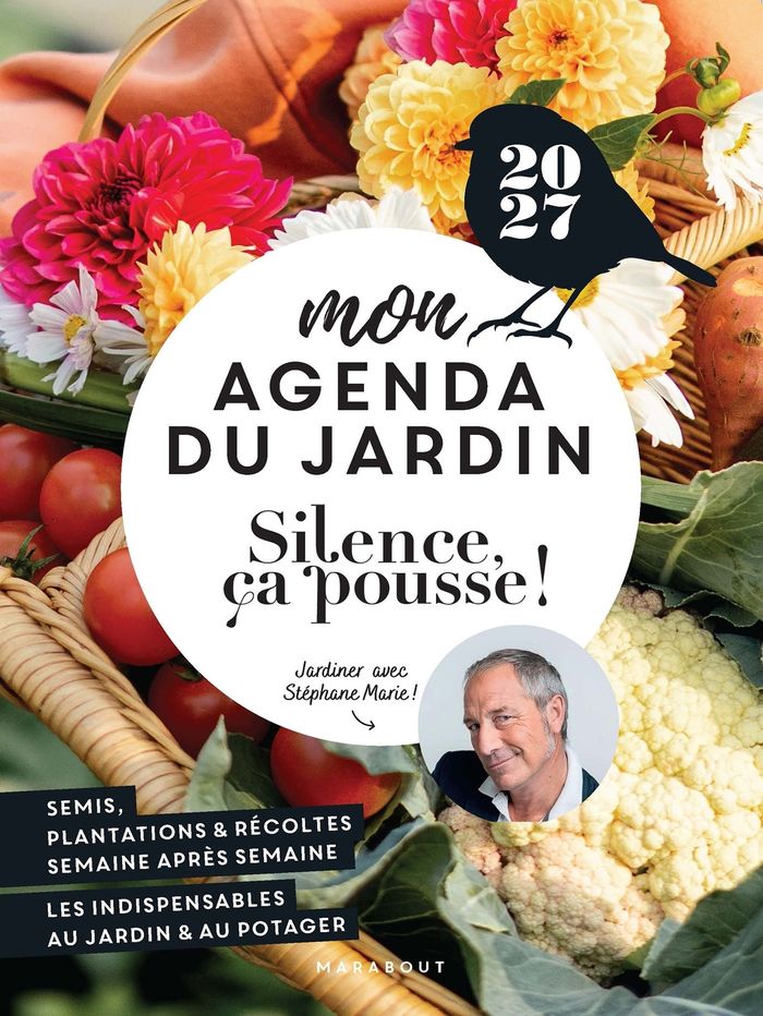 Couverture du livre « MON AGENDA DU JARDIN 2027 - SILENCE, CA POUSSE ! », librairie Les Contes Infusés à Corte