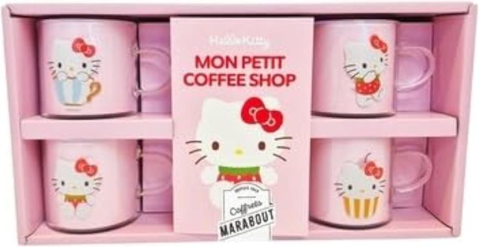 Couverture du livre « HELLO KITTY MON COFFEE SHOP », librairie Les Contes Infusés à Corte