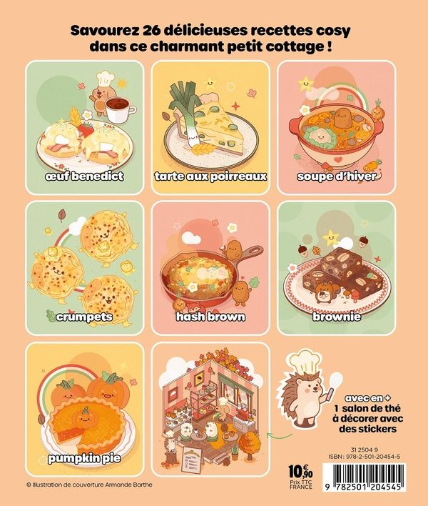 Quatrième de couverture de « MES RECETTES COSY - MON PETIT COTTAGE »