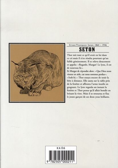 Quatrième de couverture de « SETON - TOME 2 »