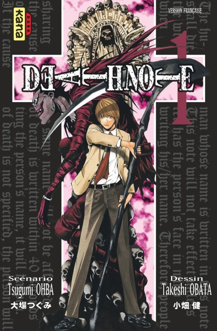 Couverture du livre « DEATH NOTE - TOME 1 » de Ohba Tsugumi, librairie Les Contes Infusés à Corte