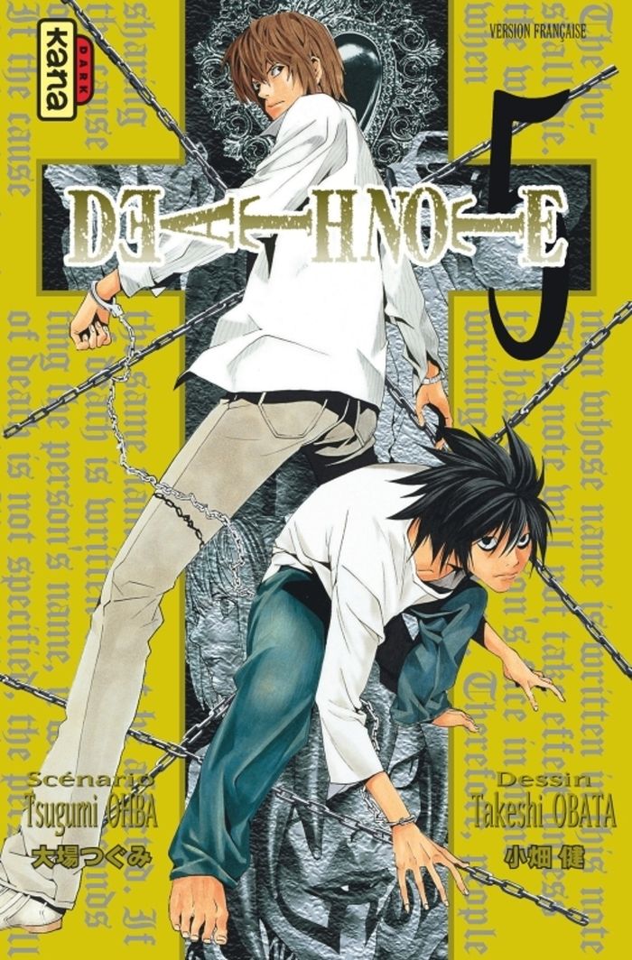 Couverture du livre « DEATH NOTE - TOME 5 », librairie Les Contes Infusés à Corte