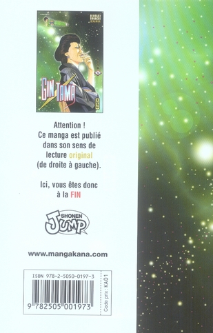 Quatrième de couverture de « GINTAMA - TOME 5 »