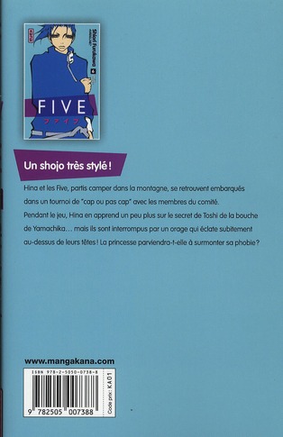 Quatrième de couverture de « FIVE - TOME 6 »