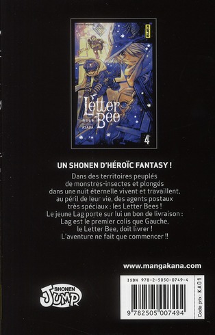 Quatrième de couverture de « LETTER BEE - TOME 4 »