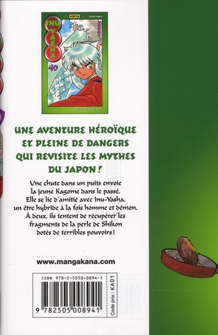 Quatrième de couverture de « Inu Yasha »