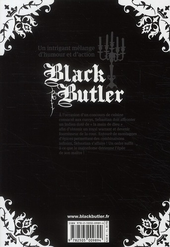Quatrième de couverture de « Black Butler »
