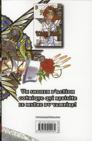 Quatrième de couverture de « TRINITY BLOOD - TOME 12 »