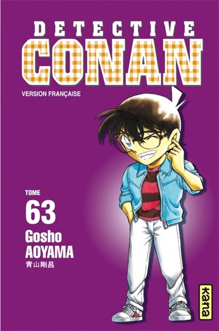 Couverture du livre « DETECTIVE CONAN - TOME 63 » de Aoyama Gosho, librairie Les Contes Infusés à Corte