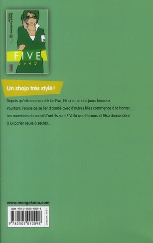 Quatrième de couverture de « FIVE - TOME 9 »