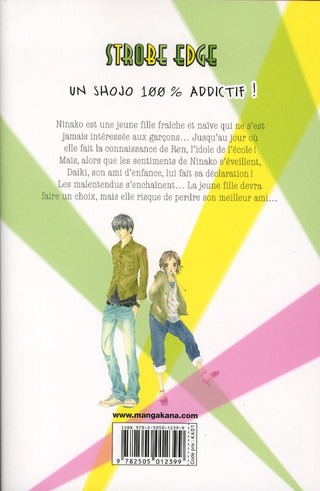 Quatrième de couverture de « Strobe edge »