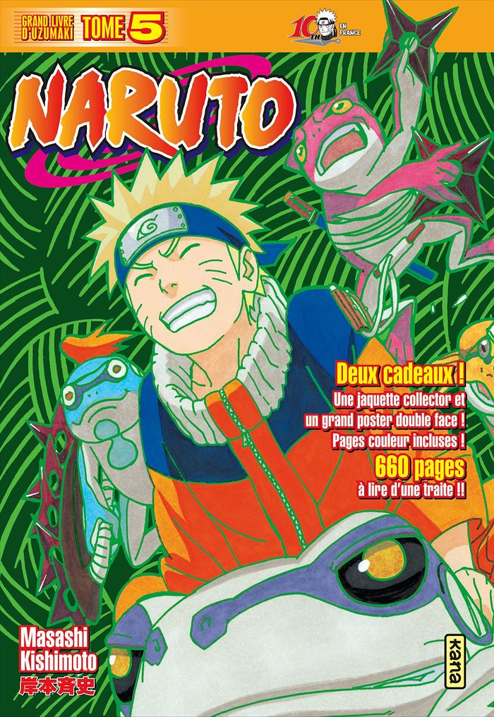 Couverture du livre « Naruto : grand livre d'Uzumaki » de Masashi Kishimoto, librairie Les Contes Infusés à Corte