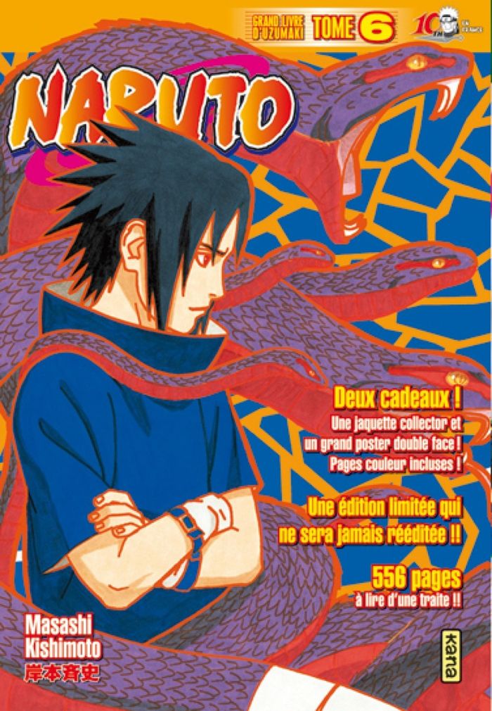 Couverture du livre « Naruto : grand livre d'Uzumaki » de Masashi Kishimoto, librairie Les Contes Infusés à Corte