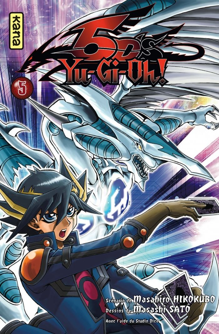 Couverture du livre « YU-GI-OH! 5 D'S - TOME 5 » de Hikokubo Masahiro, librairie Les Contes Infusés à Corte