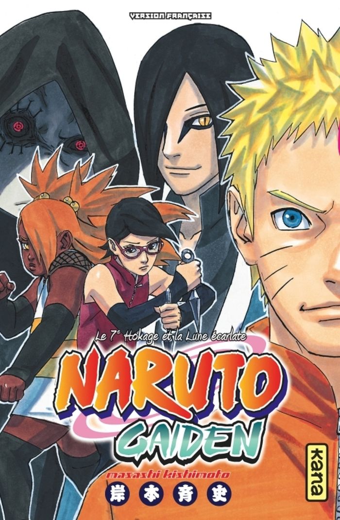 Couverture du livre « Naruto gaiden : le 7e hokage et la lune écarlate » de Masashi Kishimoto, librairie Les Contes Infusés à Corte