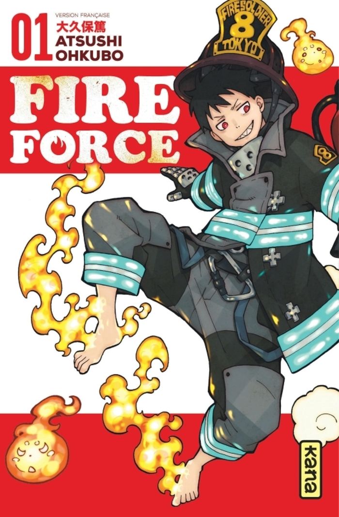 Couverture du livre « FIRE FORCE - TOME 1 » de Ohkubo Atsushi, librairie Les Contes Infusés à Corte