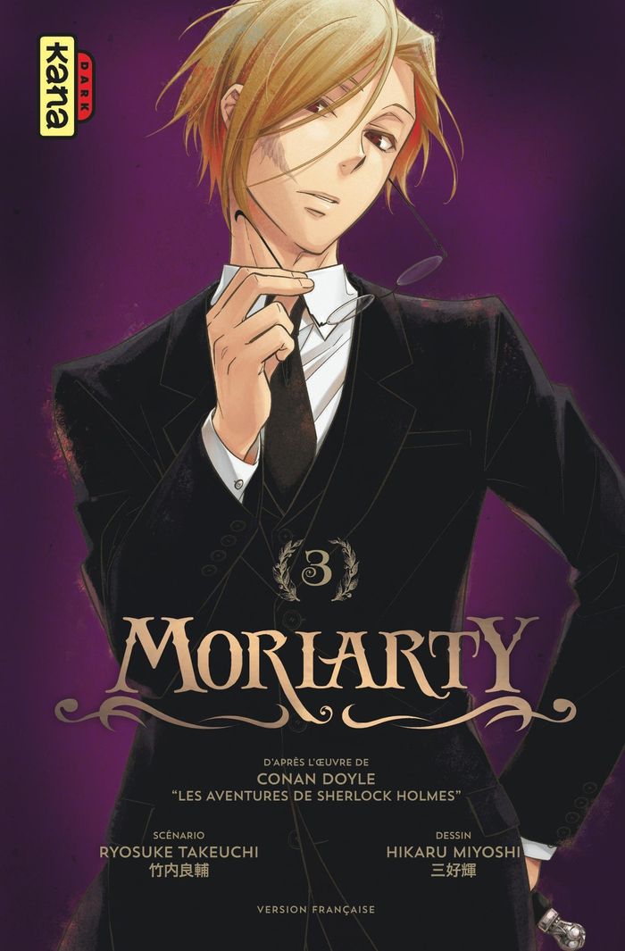 Couverture du livre « MORIARTY - TOME 3 » de Takeuchi Ryosuke, librairie Les Contes Infusés à Corte