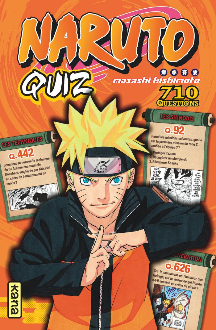 Couverture du livre « "Naruto" quiz : 710 questions », librairie Les Contes Infusés à Corte