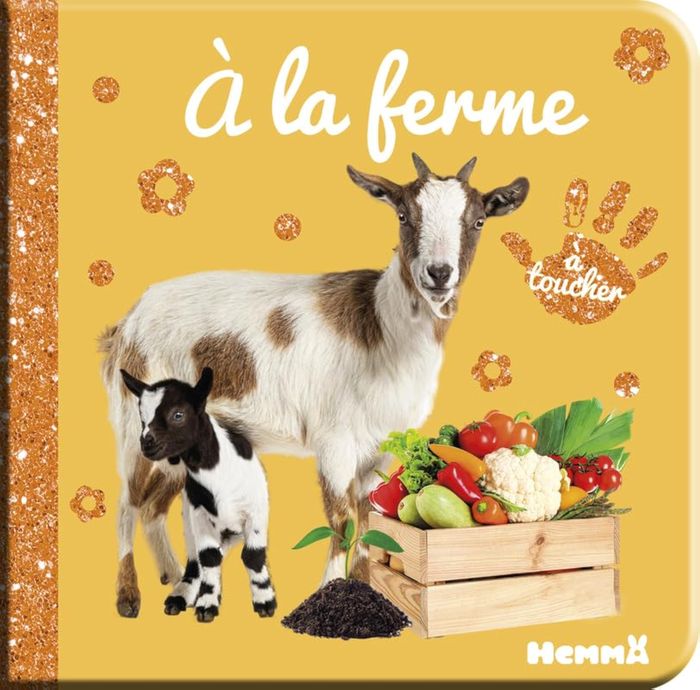 Couverture du livre « À la ferme : à toucher » de Collectif, librairie Les Contes Infusés à Corte