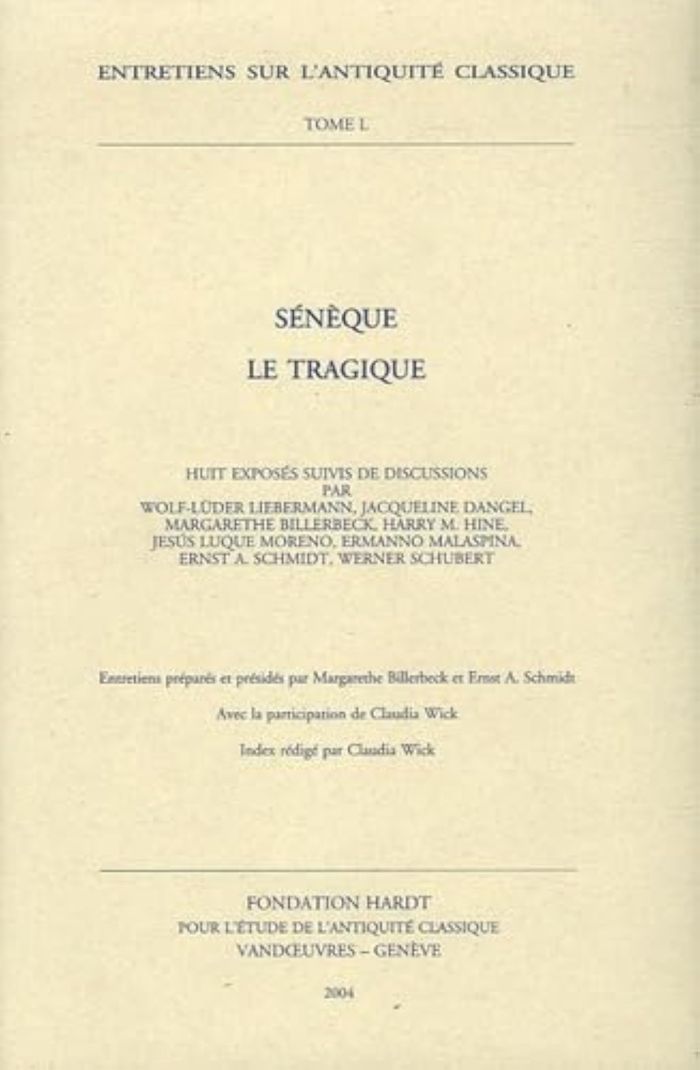 Couverture du livre « SENEQUE LE TRAGIQUE » de Xxx, librairie Les Contes Infusés à Corte