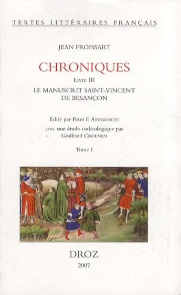 Couverture du livre « CHRONIQUES » de Jean Froissart, librairie Les Contes Infusés à Corte
