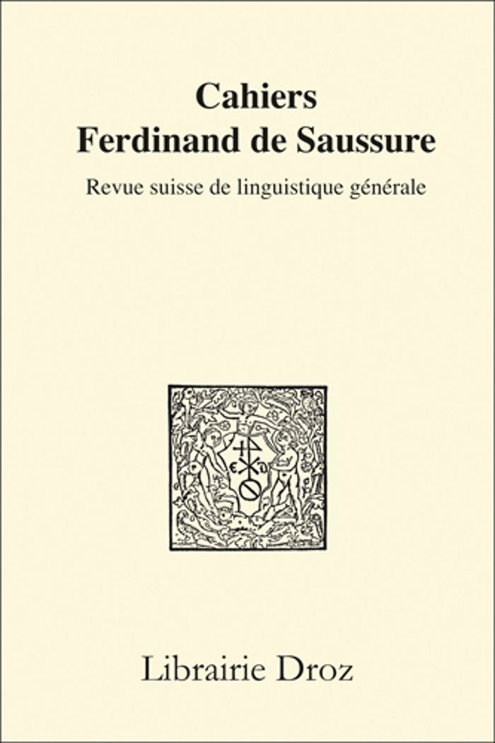 Couverture du livre « CAHIERS FERDINAND DE SAUSSURE. VOLUME 68 (2015) » de Collectif, librairie Les Contes Infusés à Corte