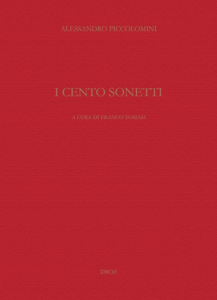 Couverture du livre « I CENTO SONETTI » de Piccolomi Alessandro, librairie Les Contes Infusés à Corte