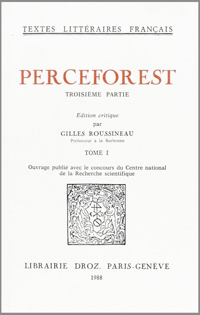 Couverture du livre « LE ROMAN DE PERCEFOREST » de Xxx, librairie Les Contes Infusés à Corte