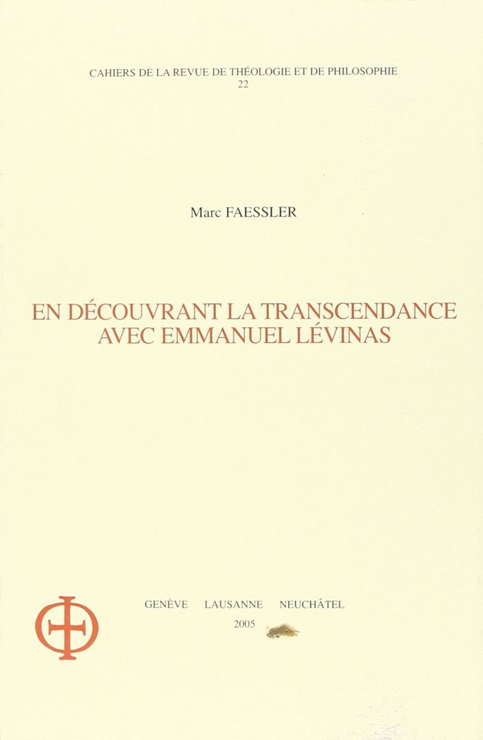 Couverture du livre « EN DECOUVRANT LA TRANSCENDANCE AVEC EMMANUEL LEVINAS », librairie Les Contes Infusés à Corte