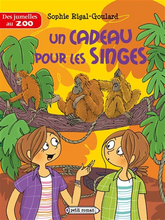 Couverture du livre « Un cadeau pour les singes » de Sophie Rigal-Goulard, librairie Les Contes Infusés à Corte