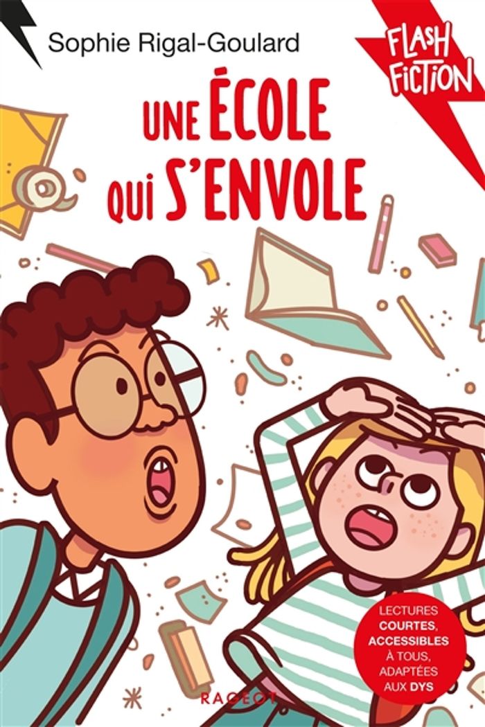 Couverture du livre « Une école qui s'envole » de Sophie Rigal-Goulard, librairie Les Contes Infusés à Corte
