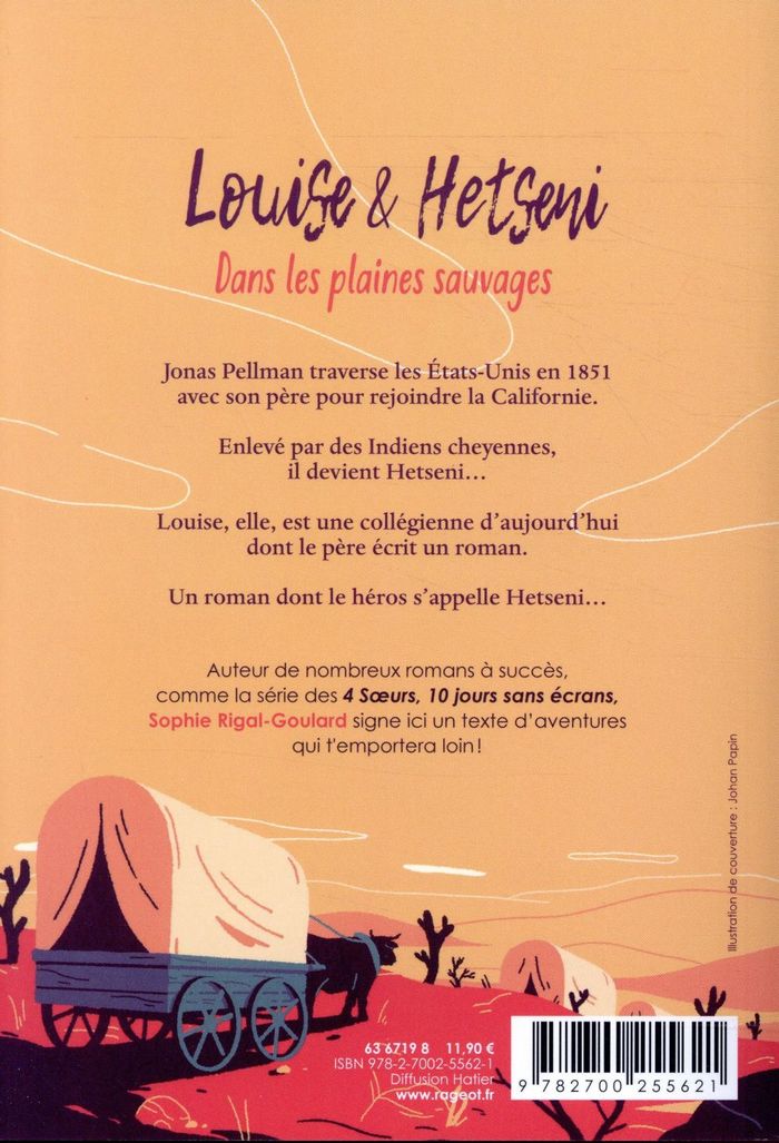 Quatrième de couverture de « Louise & Hetseni : dans les plaines sauvages »