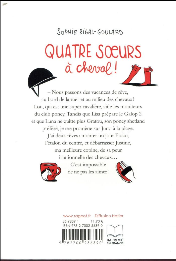 Quatrième de couverture de « Quatre soeurs à cheval »