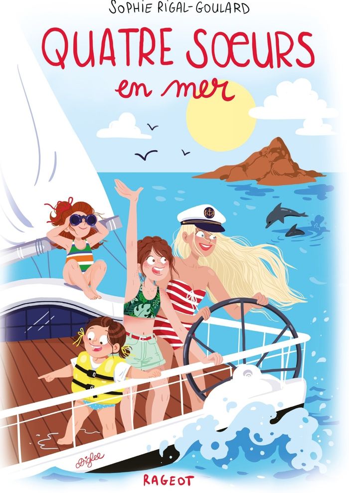 Couverture du livre « Quatre soeurs en mer » de Sophie Rigal-Goulard, librairie Les Contes Infusés à Corte